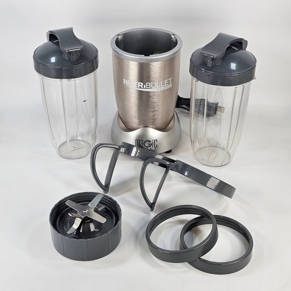 NutriBullet 900 Series Magic Bullet Blender Champagne Gold 9 Piece NB-WL007C-02